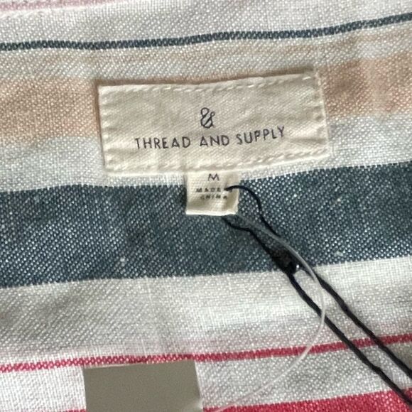 NWT Thread & Supply striped linen dress size medium - Picture 4 of 8